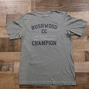 Travis Mathew graphic tee men's medium Bushwood caddy day champion heather green